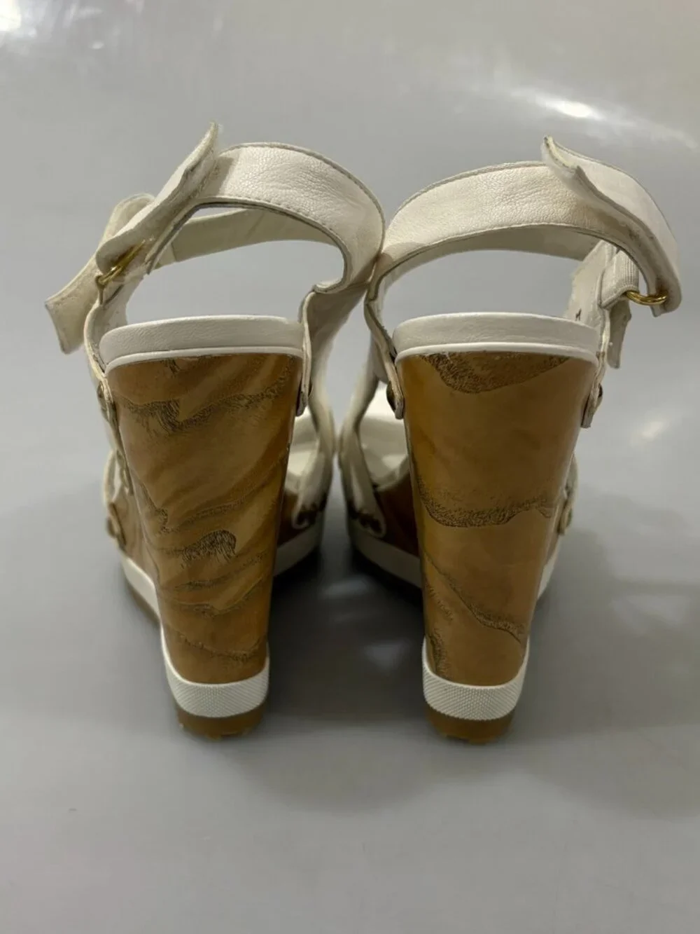 Stuart Weitzman white leather
